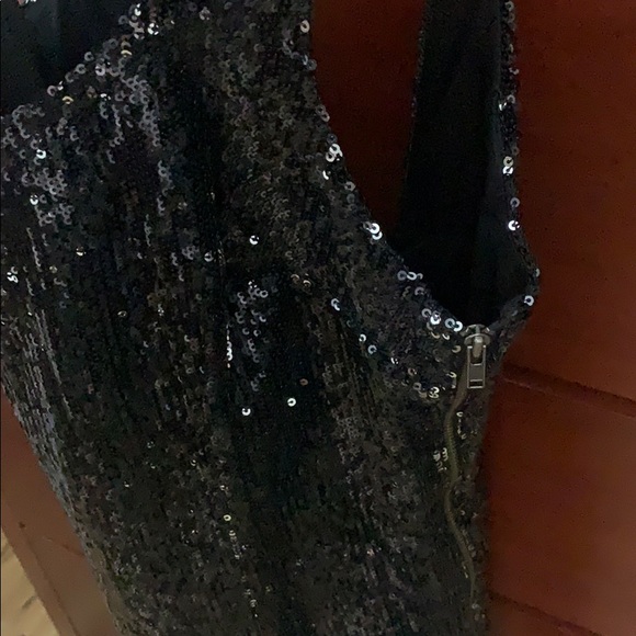 Silence & noise black sequence dress size 0 - Picture 6 of 6